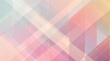 Poster - Abstract geometric background with intersecting thin lines forming a grid pattern, soft gradients in pastel tones, and a clean minimalist aesthetic