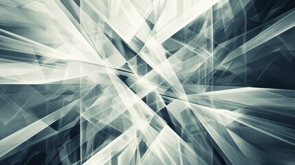 Poster - Abstract geometric pattern with sharp angles and intersecting lines, creating a dynamic and modern visual effect