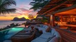 © atar - Luxury villa with infinity pool and sunset view over the ocean