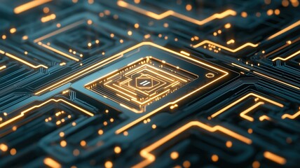 Poster - Closeup of AI Algorithms in Modern Web Design