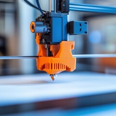 Poster - Intricate 3D Printing Process with Advanced Technology
