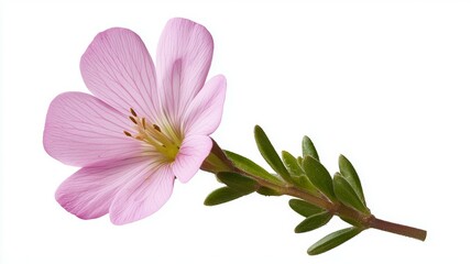 Poster - A pink flower with a green stem