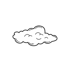 Sticker - hand drawn clouds