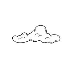 Sticker - hand drawn clouds