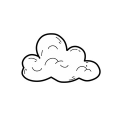 Sticker - hand drawn clouds