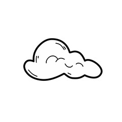 Sticker - hand drawn clouds