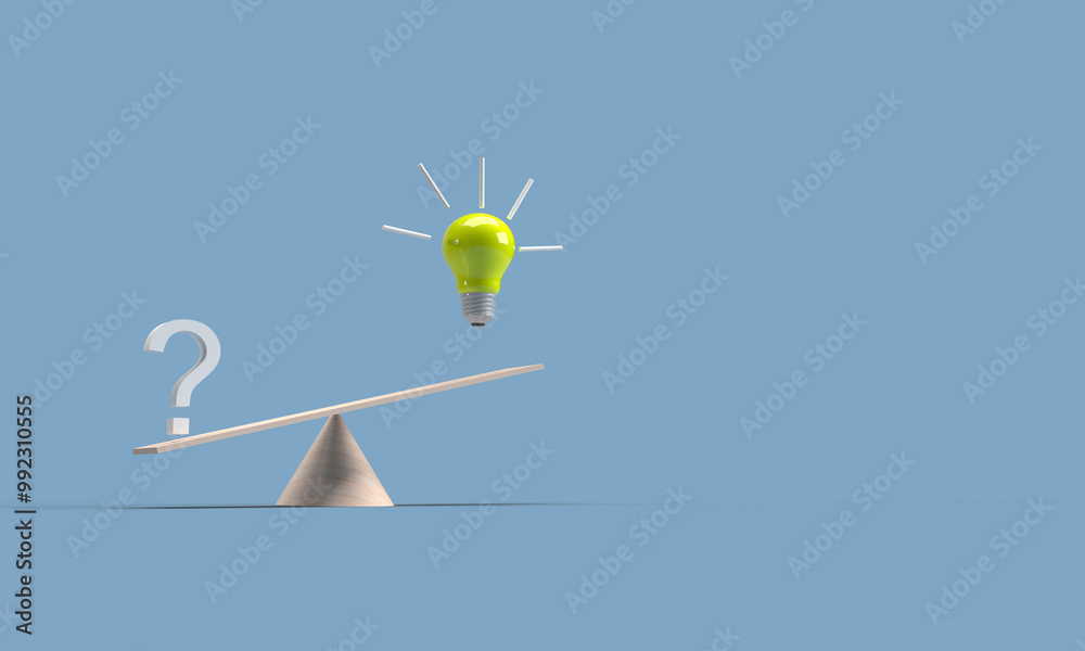 Lamp lightbulb question mark concept symbol sign solution idea creative ...
