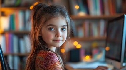 Poster - Smiling Young Girl