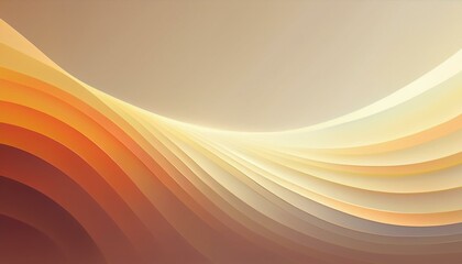 Wall Mural - A colorful abstract image with flowing layers of orange, red, and yellow waves creating a sense of movement. Perfect for modern, artistic, and creative design projects or backgrounds.