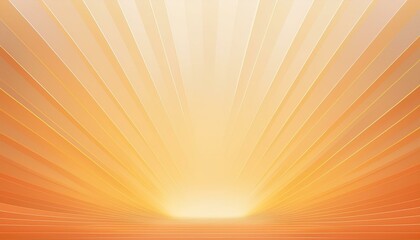 Wall Mural - A warm, layered abstract design featuring glowing orange and yellow tones. The light rays form a radiant arc from a central point, perfect for backgrounds, presentations, and event graphics. 