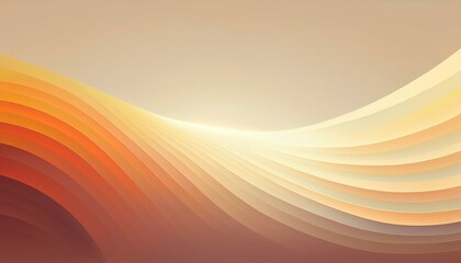 Wall Mural - A colorful abstract image with flowing layers of orange, red, and yellow waves creating a sense of movement. Perfect for modern, artistic, and creative design projects or backgrounds.