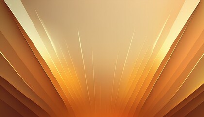Wall Mural - A warm, layered abstract design featuring glowing orange and yellow tones. The light rays form a radiant arc from a central point, perfect for backgrounds, presentations, and event graphics. 