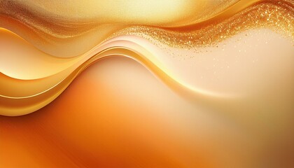 Wall Mural - A colorful abstract image with flowing layers of orange, red, and yellow waves creating a sense of movement. Perfect for modern, artistic, and creative design projects or backgrounds.