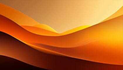 Wall Mural - Abstract background with flowing golden-orange waves, creating a sense of warmth and energy. Perfect for branding, advertising, web design, or digital art projects. 