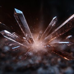 Wall Mural - Exploding crystal formation