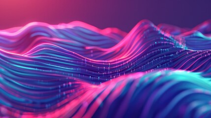 Aufkleber - Modern and futuristic holographic background. Retro-futuristic visuals and technology-related concepts. Innovative and futuristic idea.