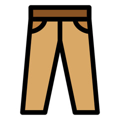 Canvas Print - pants icon