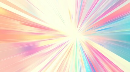 Wall Mural - Abstract Colorful Light Burst