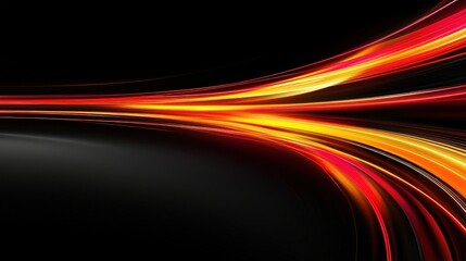 Wall Mural - Abstract Light Trails: A Symphony of Color and Speed