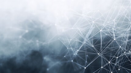 Poster - Abstract Network with Interconnected Lines and Points
