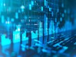 © Yuan - Abstract digital background with blue glowing lines and data representing growth and progress.