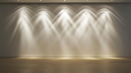 Poster - Smooth Wall with Alternating Spotlights and Flashing Effects