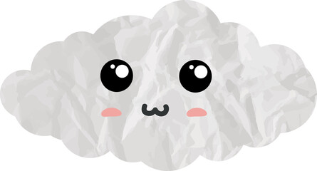 cute cloud paper art