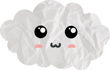 cute cloud paper art