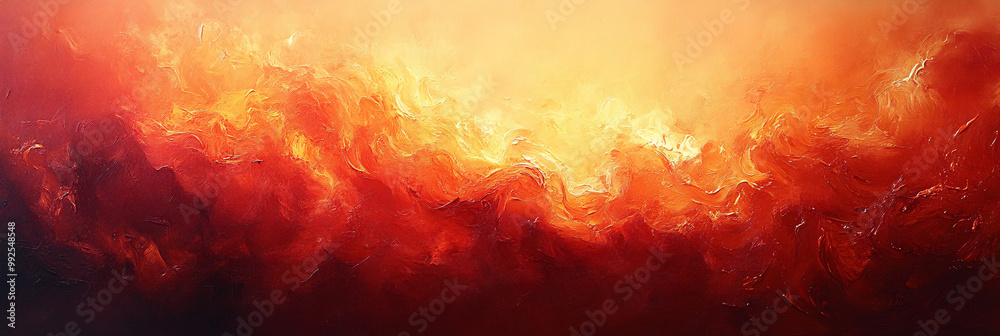 Abstract warm orange and gold gradient background with smooth ...