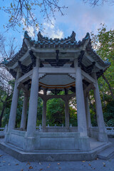 Wall Mural - Traditional Chinese architectural pavilion in the park