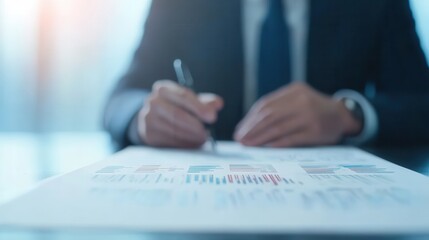 Poster - Business Leader Presenting Important Document