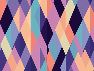 Poster - Colorful geometric pattern on canvas