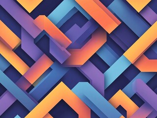 Poster - Colorful geometric pattern background