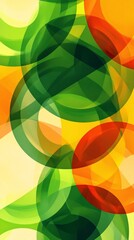 Poster - Abstract colorful overlay pattern design