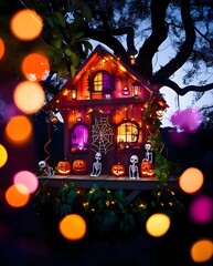 Wall Mural - Spooky Halloween Decorations