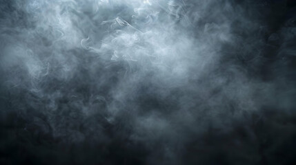 Wall Mural - Abstract Smoke Background with Wispy White Vapors Floating on a Dark Blue Canvas