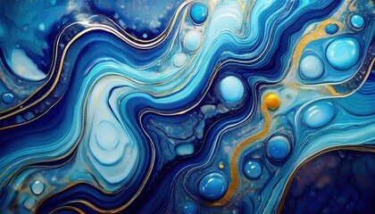 Wall Mural - Countertop with abstract design made of blue marble. stone background pattern with texture paint