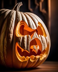 Halloween Carved Pumpkin Jack O'Lantern