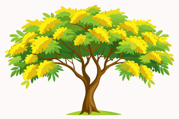 Sticker - Single Tree Illustration Vector