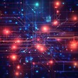 © Zeljko - digital backend technology concept particle background design