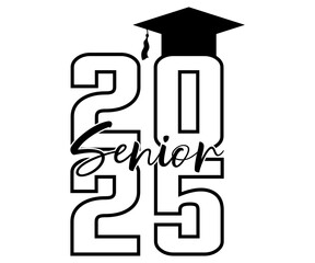 Sticker - Senior 2025  Svg,Class of 2025, Graduation,Senior,Class Senior,Cheer Mom ,Senior 2025 