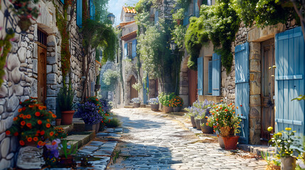 Beautiful old town of Provence