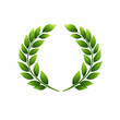 © Foxgrafy - Elegant Green Laurel Wreath Isolated on Transparent Background - Symbol of Victory and Achievement