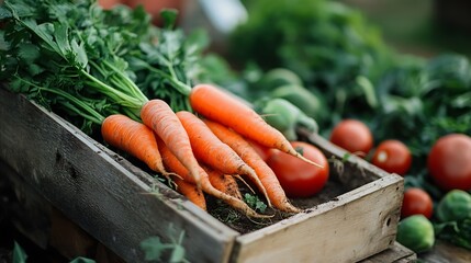 fresh vegetables on a market