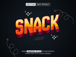 © ika - snack editable text, font effect, 3d text for title