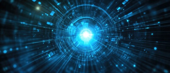 Poster - Futuristic abstract background with glowing rays ideal for business web design print materials or presentations