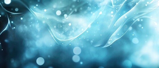 Poster - abstract background featuring soft blue and blurry light effects