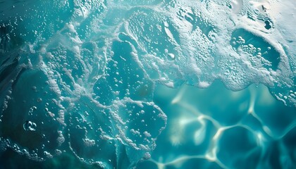 Turquoise Water Pool with Clean Abstract Surface and Reflections