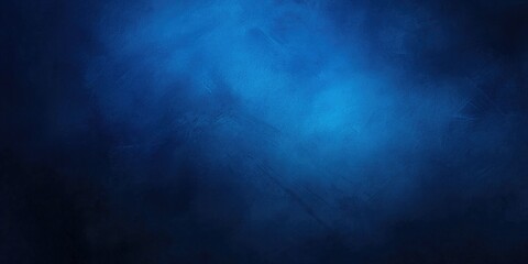 Poster - Abstract luxury gradient blue background featuring a smooth dark blue shade with a black vignette ideal for studio banners or creative projects
