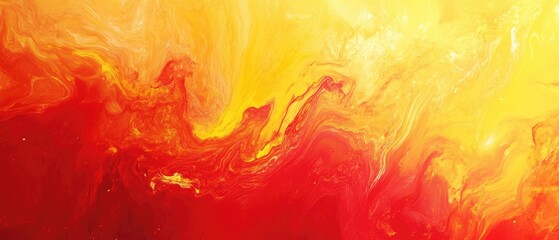 Aufkleber - Abstract background in vibrant red and yellow hues
